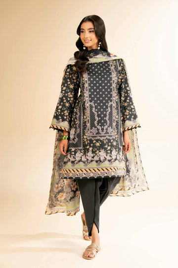 Nishat Linen 3 Piece - Digital Printed Suit - 42501198 Online Shopping